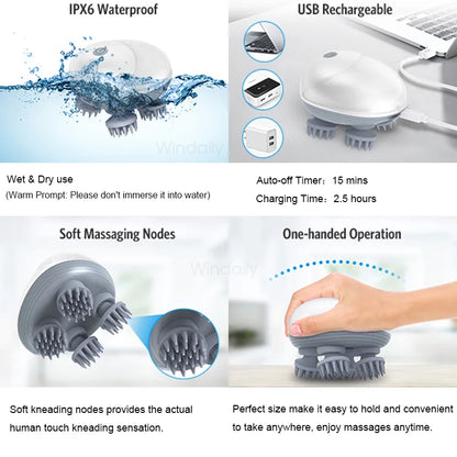 HIVYX™ electric scalp massager